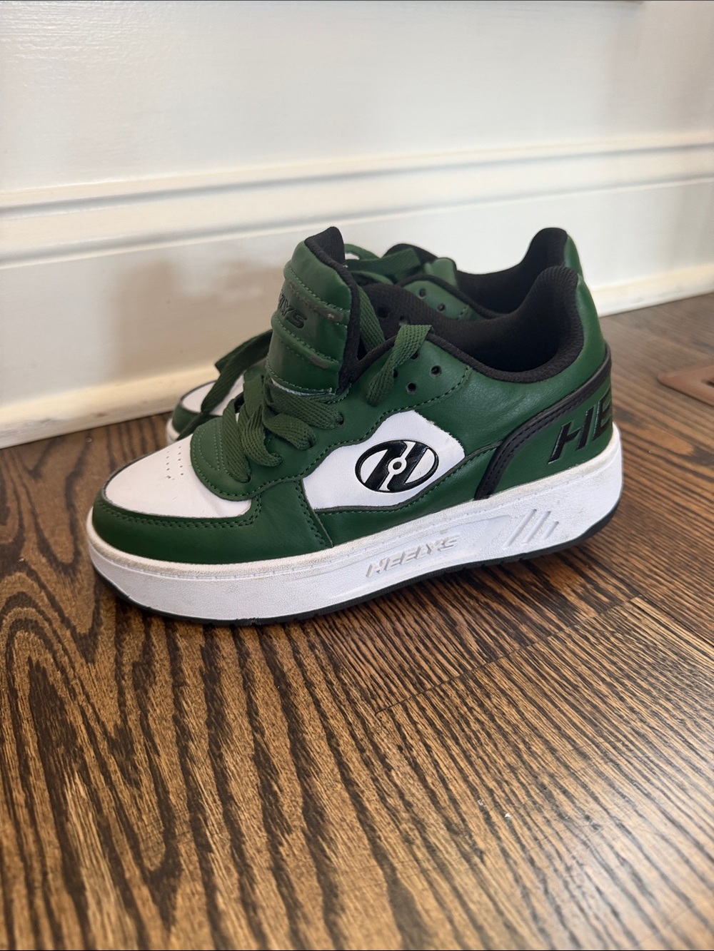 Heelys Green and White Kids Skate Sneaker with Black Accents